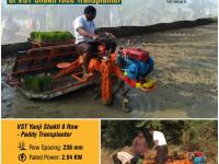 Effective instrumental usage of VST Shakti Rice Transplanter
