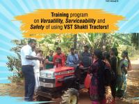 Training program on using VST Shakti tractors to Karshika Karmasena members