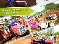 Mahila Group members Operating Tractors and Power Tillers