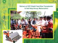  A youth wing of Shiv Sena delivered VST Shakti Yanji Rice Transplanter .